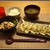 餃子とか鮭じゃが味噌炒めとかまるこめくんとか。Jiao-zi and...