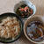 松茸ごはん他のきのこ定食で昼ごはん
