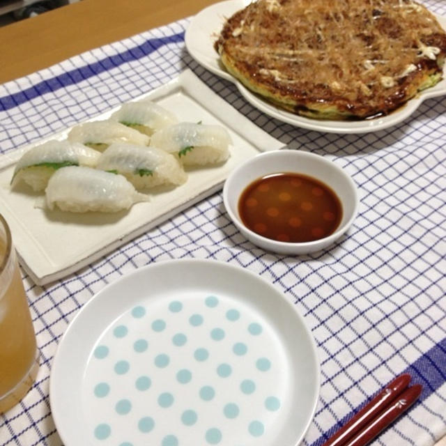 お好み焼き。