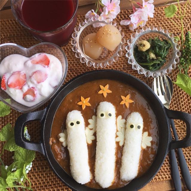ニョロニョロカレー☆今シーズン最後のスキーでした♪