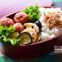可愛いもも色団子のお弁当