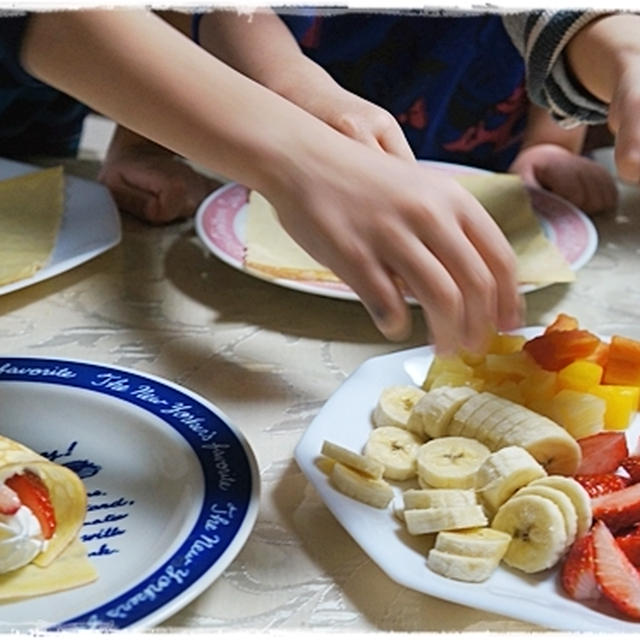 ■おうち de お菓子教室♪■そうだ、クレープを作ろう(・∀・)