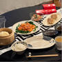 551蓬莱の豚まんと餃子の夜ごはん