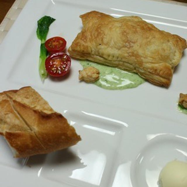 北海道産生秋鮭と小松菜とシメジのラグー　