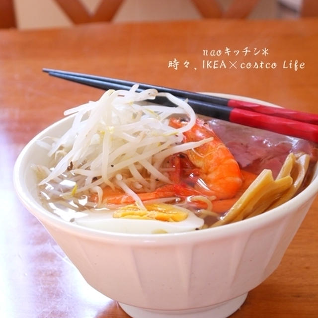 エビちゃんで塩ラーメン♪