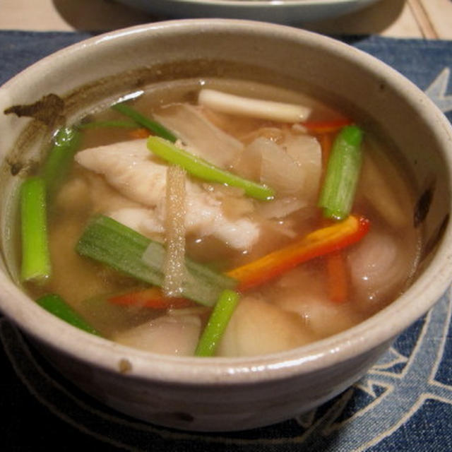 生姜とタマリンド風味のフィッシュスープ　　　　1・22・2011