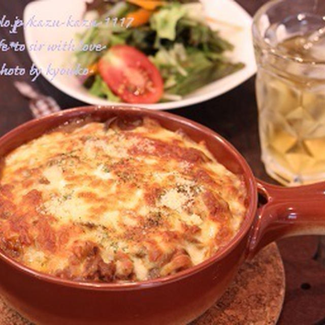 昼カフェ☆とろたまカレードリアセット（簡略レシピ）
