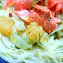 Somen with Garlic Chili Oilチリガーリックオイルで素麺