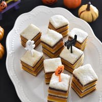 かぼちゃとスライス生チョコレートのハロウィンピンチョス
