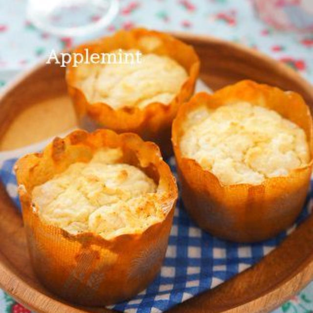 朝食りんごヨーグルトでマフィン