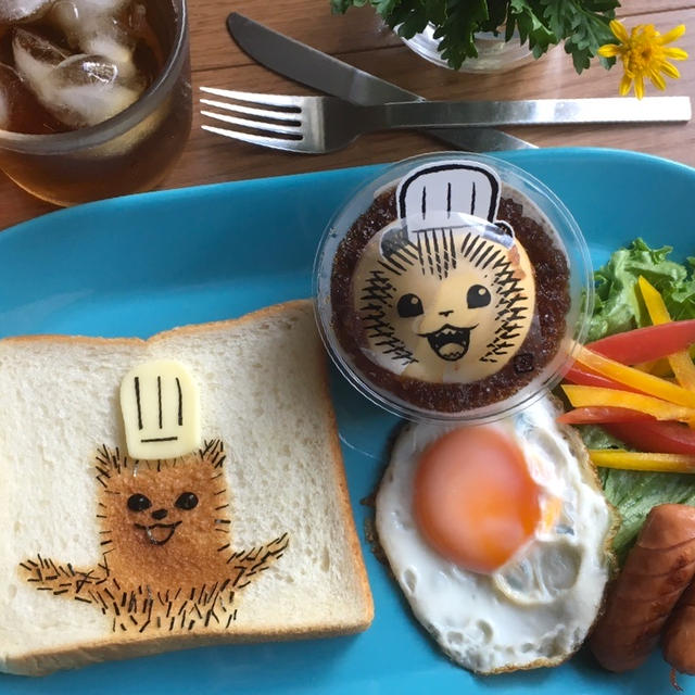 こぐまのケーキ屋さんトーストの朝ごはん〜大磯ロングビーチの飛び込み台〜
