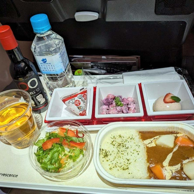 2024年2月 ハワイ JAL機内食その1