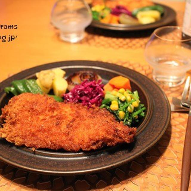 『チキンカツ』でワンプレート夜ごはん。
