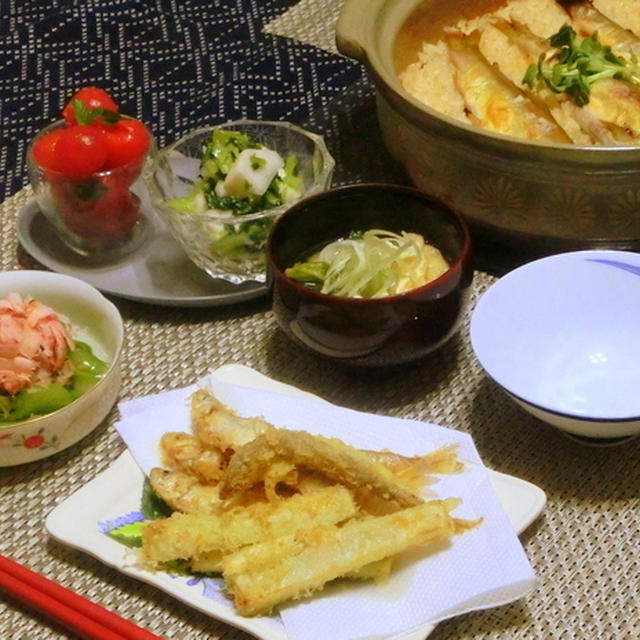 ココナッツオイルで天ぷら！！！　　鮎飯♪　　　蕪の塩麹漬け♪♪　　　　つくレポありがとうヽ(^。^)ノ