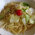 アンチョビーとキャベツのパスタ