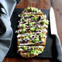 Purple Potato Scallion Pizza紫ポテトとネギのピザ