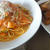 【牛乳で】小松菜とカニ缶のトマトクリームパスタ