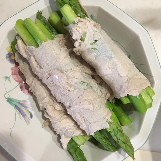 アスパラガスの肉巻き♪と晩ごはん