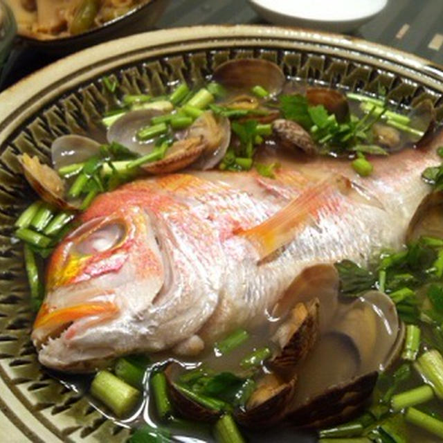 鯛とあさりの潮仕立て