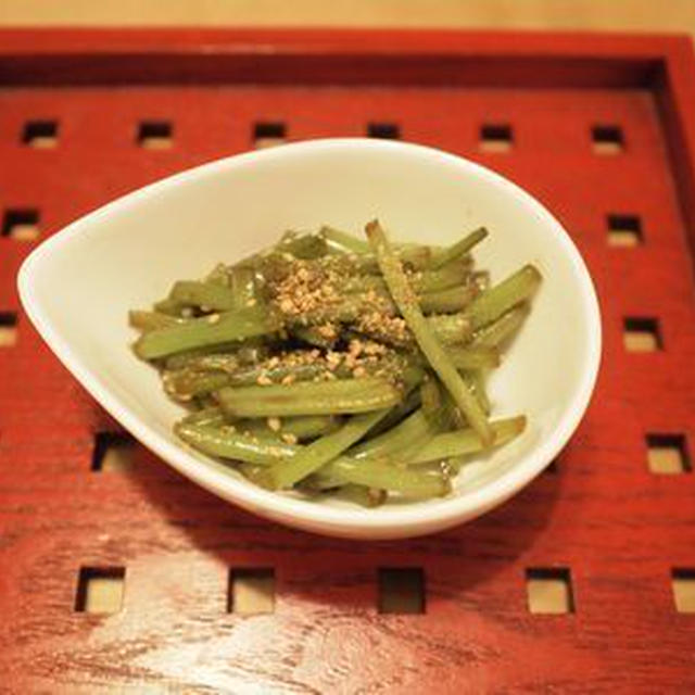 昔懐かしい”芋のつるのきんぴら”