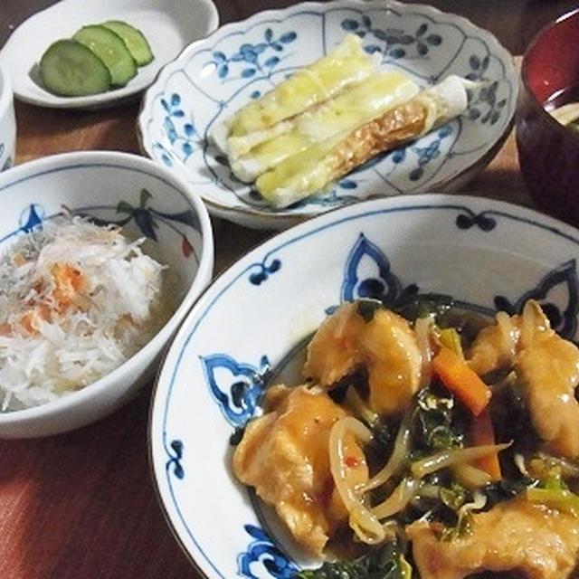 5品で5人分500円程のヘルシー夕食　＆　七五三の前撮り