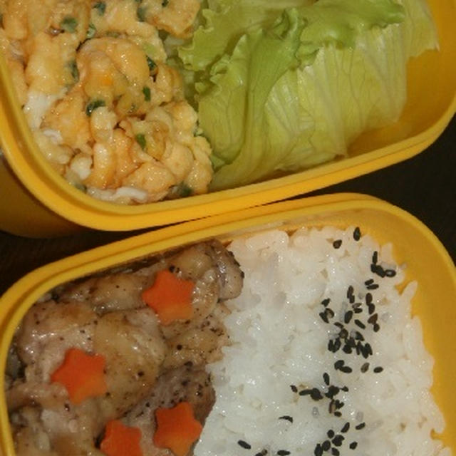 7月17日　　鶏の スパイシー焼き弁当