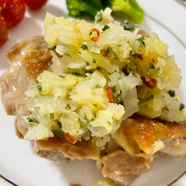 サイゼリア風！簡単！ディアボラ風チキン