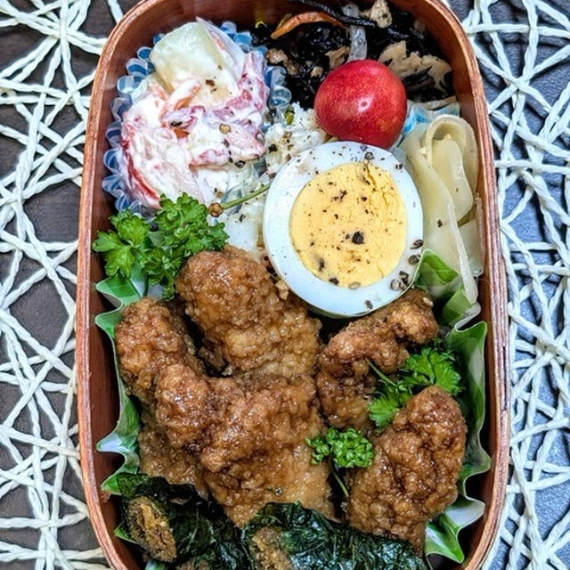 さくらんぼもらったよ～夫のお弁当301