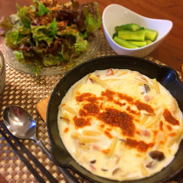 めちゃ美味ソースでマカロニグラタン♡ネイルとランチ