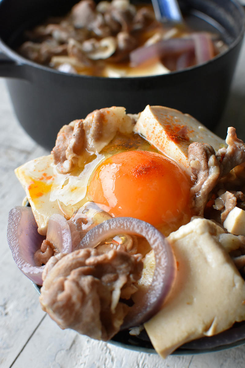 おかわりー！♥だし香る♥豚豆腐丼【#さっと煮 #大盛りで食べたい】10分　ヤマキだし部