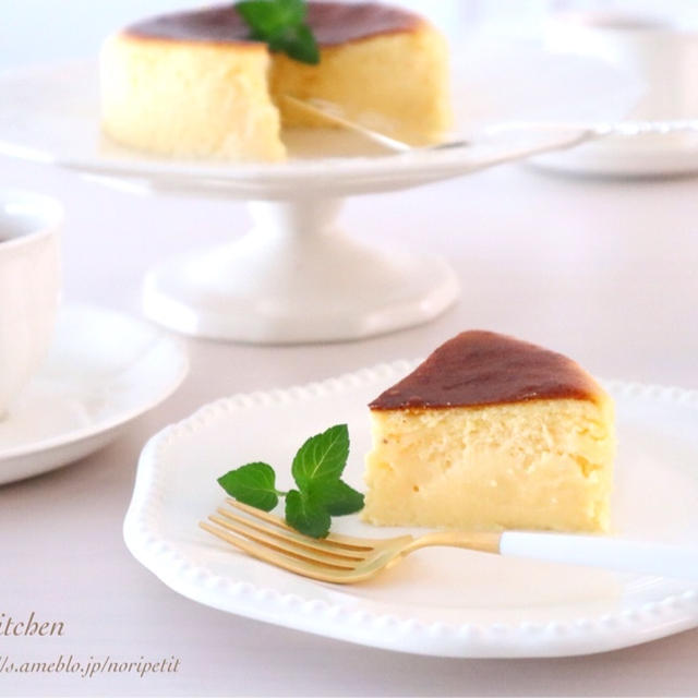 <材料3つ！>とろける美味しさ♡半熟チーズケーキ♡