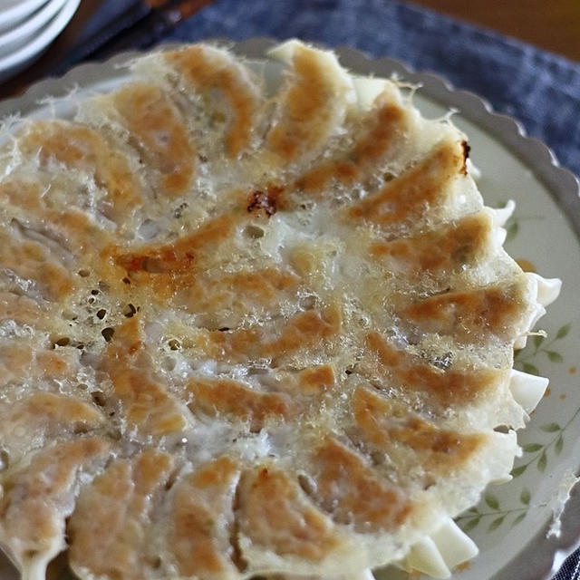 夏にぴったり！大葉入りの羽つきギョウザ