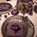 2012のクリスマス・テーブルはパープル＆ピンク♪ by フランジパニさん