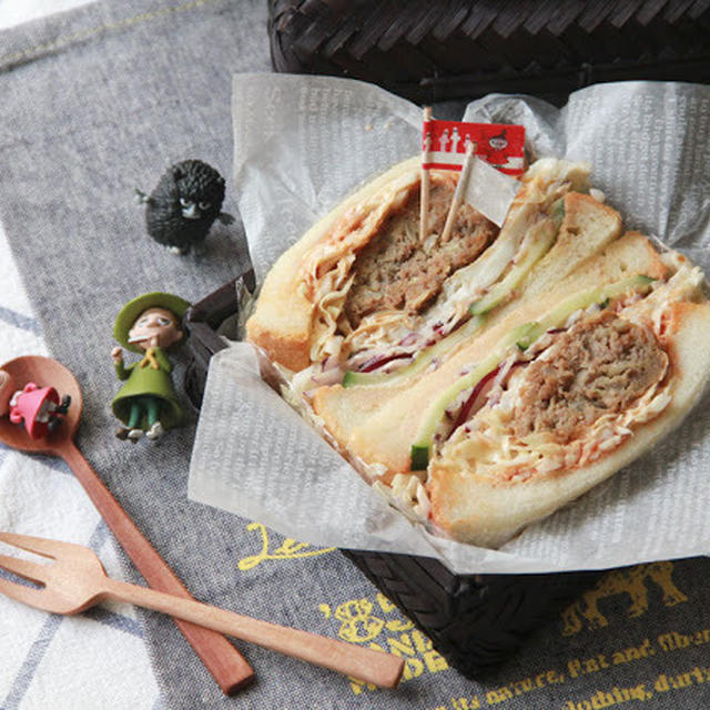 ロコモコサンド弁当～ Loco Moco sandwiches bento 