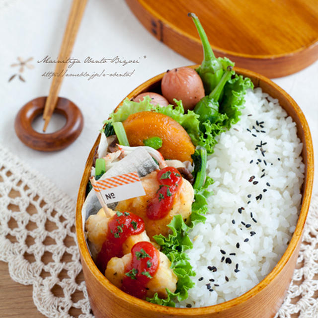 鶏むね肉のチーズピカタ弁当～パパのお弁当～