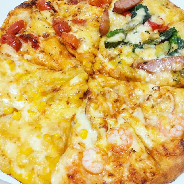 ナポリの窯☆半額＆期間限定Tポイント◎春のクアトロLサイズを完食！