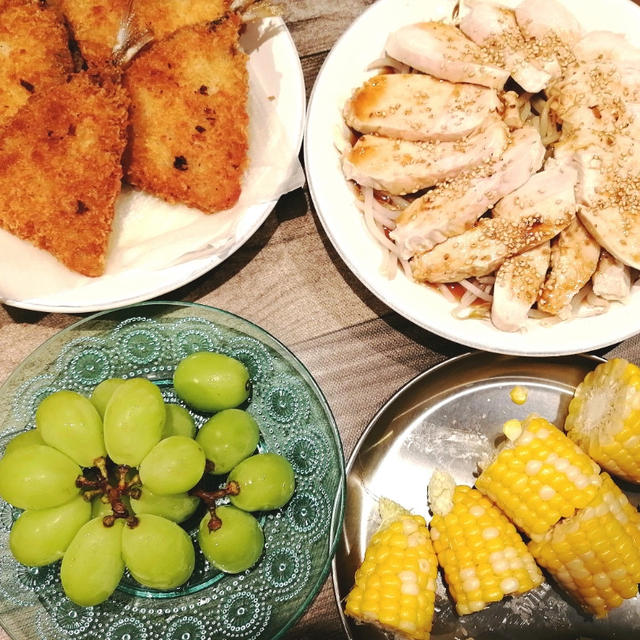 初めての食感！！夕ごはんはチャチャッとあるもので(*´艸｀*)業務スーパーのアジフライ美味しい！