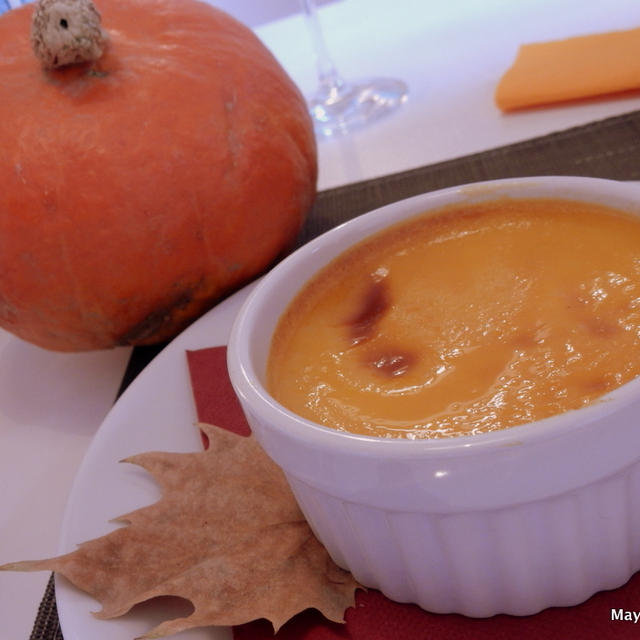 Melt-in-Mouth Pumpkin Spiced Custard Pudding  -Crème Caramel au potimarron (Kabocha Hokkaido)
