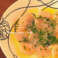 新油deホタテのカルパッチョ il carpaccio di capasanta con olio novello by Cremaさん