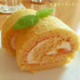 ○ジャムで簡単時短 洋梨のロールケーキ