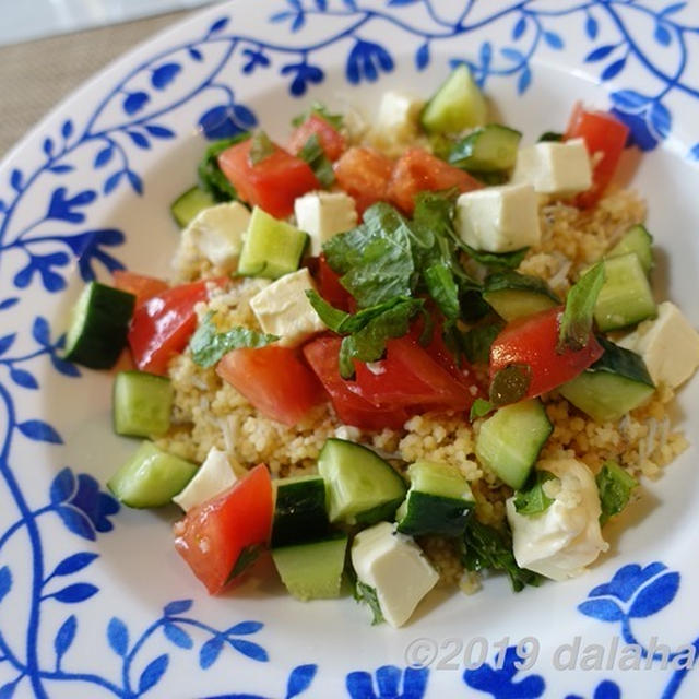 【レシピ】夏野菜のクスクスサラダ 低カロリー腹もちがよく非常食にオススメ！