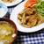 焼き肉定食/厚揚げのあんかけ/うどのカルパッチョ風