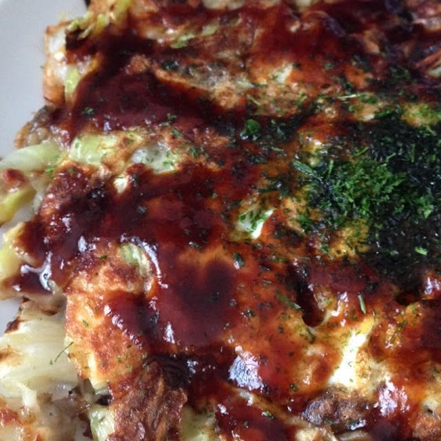 お好み焼き ~　Okonomiyaki pancake