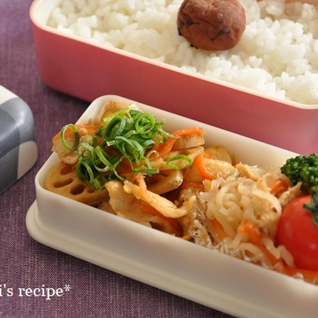 【常備菜で時短ラク弁当】アレンジがきく常備菜のお弁当