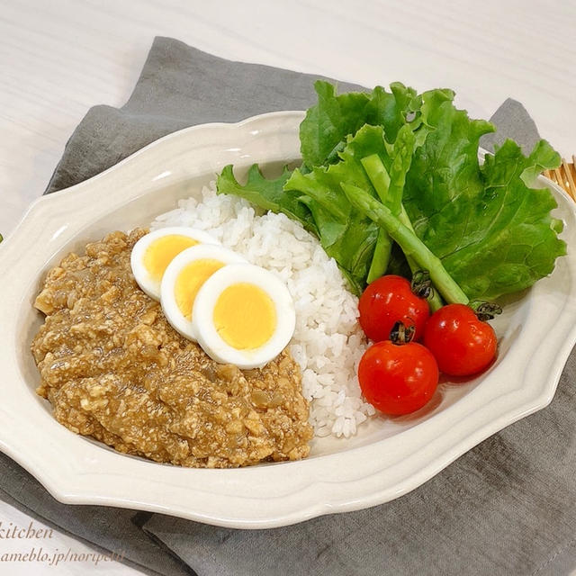 【10分で完成‼︎】煮込まないから簡単‼︎ お豆腐入りキーマカレー