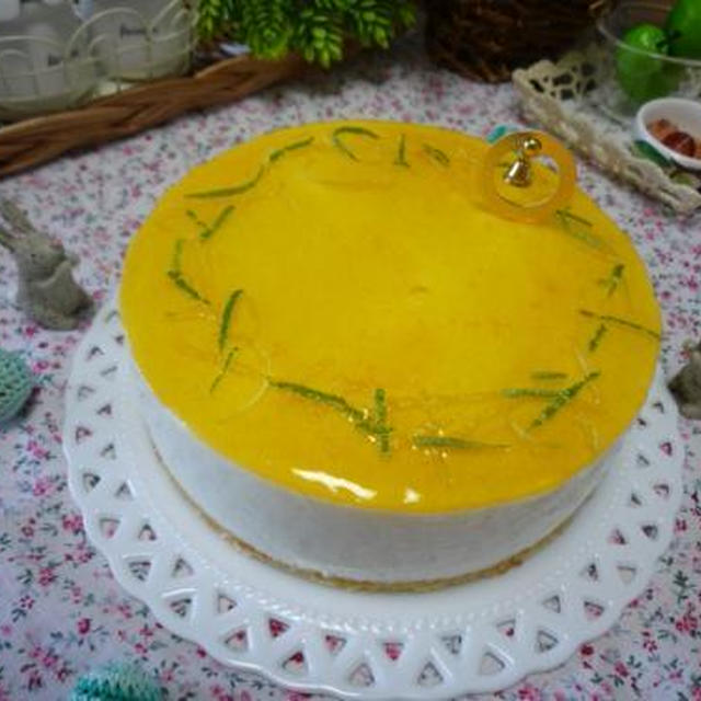 レモン＆ライムのヨーグルトケーキ作りました！