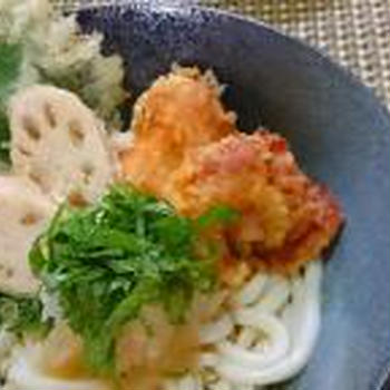 お店にあるようでなかった「天ぷらのせ贅沢ぶっかけうどん」で贅沢な気分を味わっちゃお♪