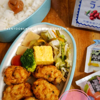 2021.6.5　鶏ひき肉と豆腐のナゲット弁当