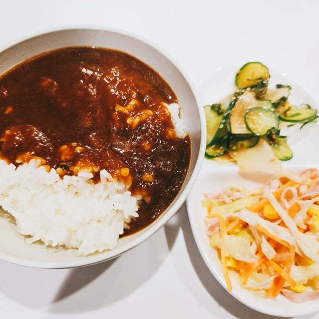 6月14日#おうちごはん♡レトルトカレー