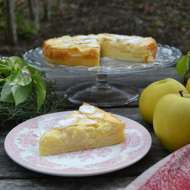 French Apple Custard Cake 林檎のカスタードケーキ